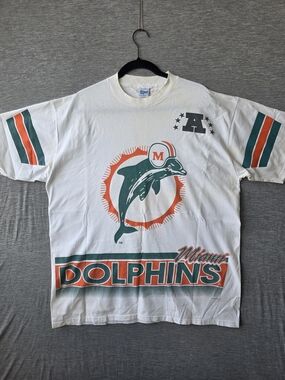 Vintage 1994 Miami Dolphins NFL Salem Sportswear T Shirt XL Made in USA